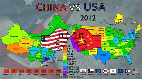 area of china vs us